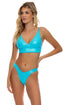 Luli Fama Babes Just Want Sun Cross Back Bustier Top